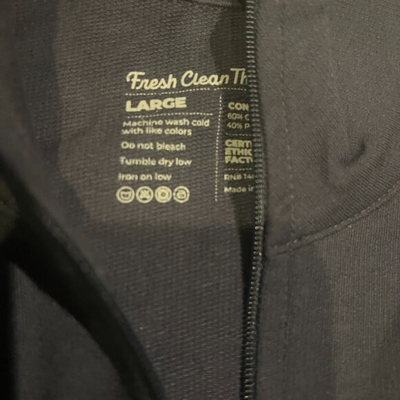 Fresh Clean Threads Odyssey Blue Quarter Zip Mens Size Large - NEW - Picture 5 of 5